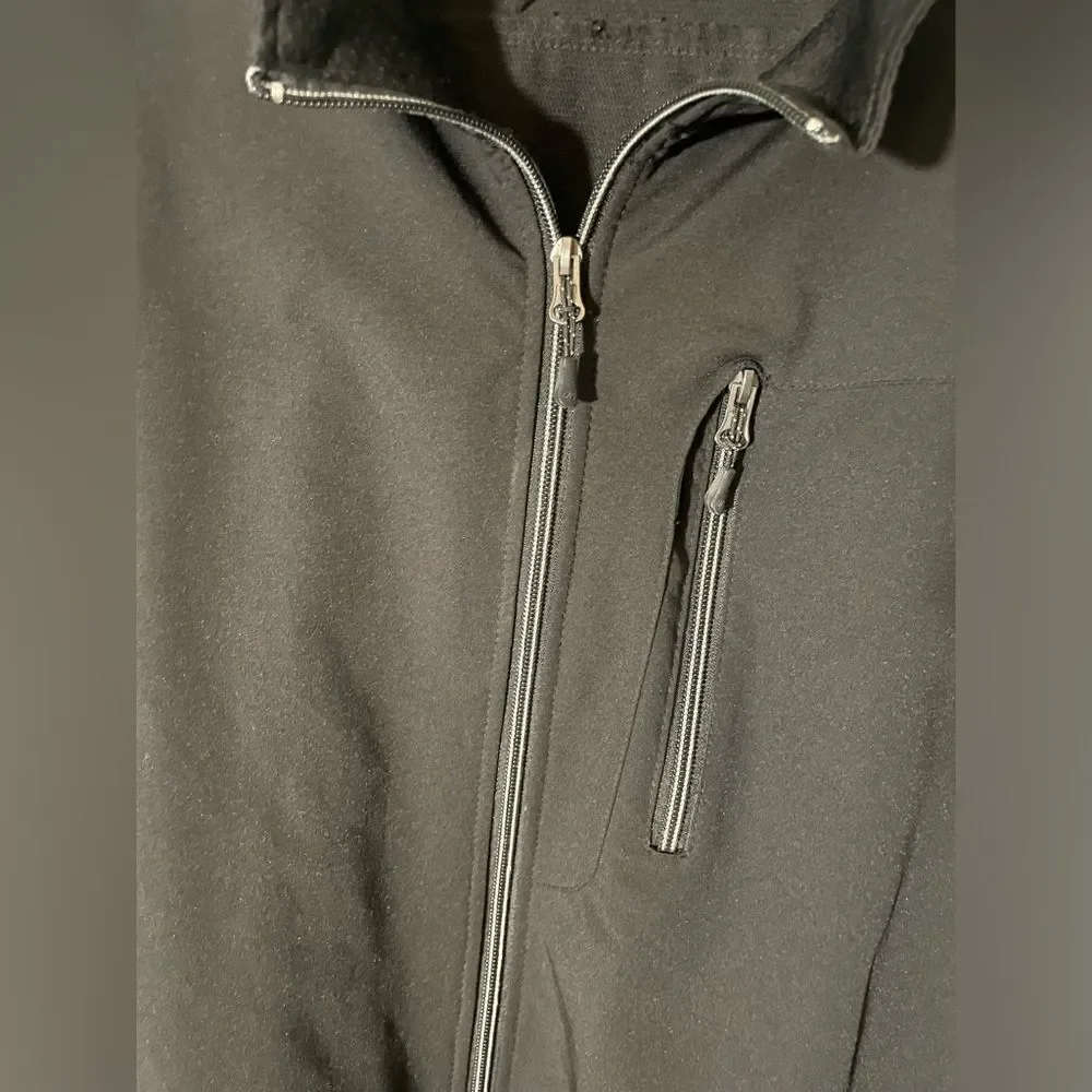 Mens Nordic Track Black Full Zip Rain Jacket SZ XL
